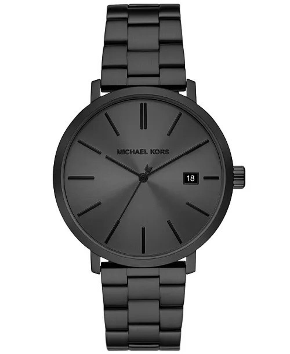 Michael Kors Men's Blake Three-Hand Date Black Stainless Steel Watch 42mm $245